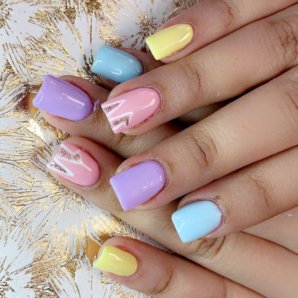 easter nails bunny