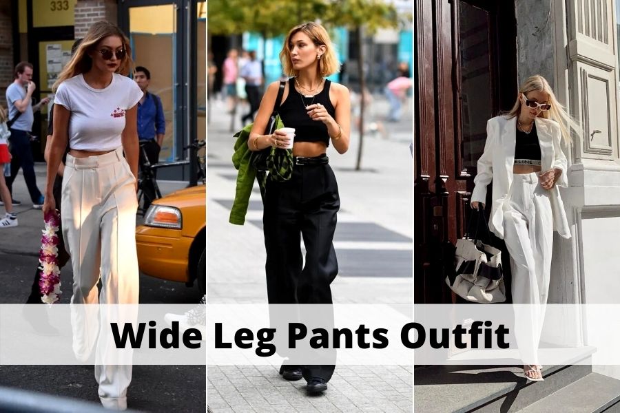 High Waisted Cream Wide Leg Palazzo Trousers White | Lily Lulu Fashion