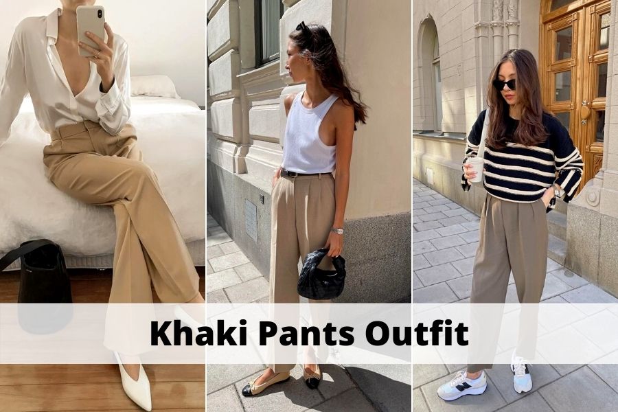 khaki pants outfit for women