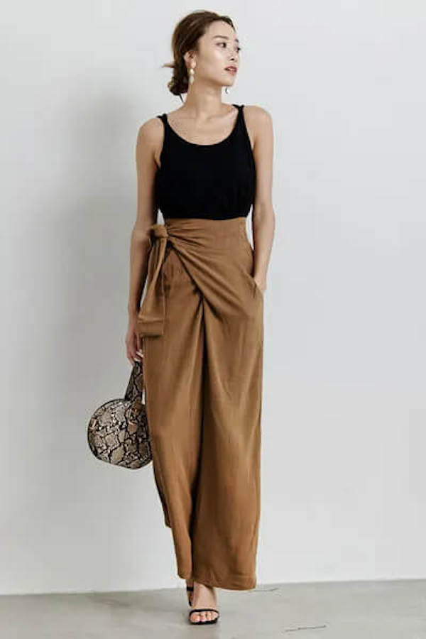 casual linen loose pants outfit
